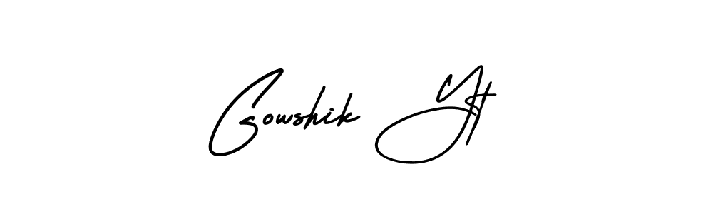 Best and Professional Signature Style for Gowshik Yt. AmerikaSignatureDemo-Regular Best Signature Style Collection. Gowshik Yt signature style 3 images and pictures png