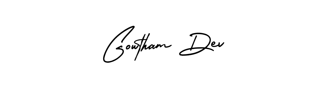 AmerikaSignatureDemo-Regular is a professional signature style that is perfect for those who want to add a touch of class to their signature. It is also a great choice for those who want to make their signature more unique. Get Gowtham Dev name to fancy signature for free. Gowtham Dev signature style 3 images and pictures png