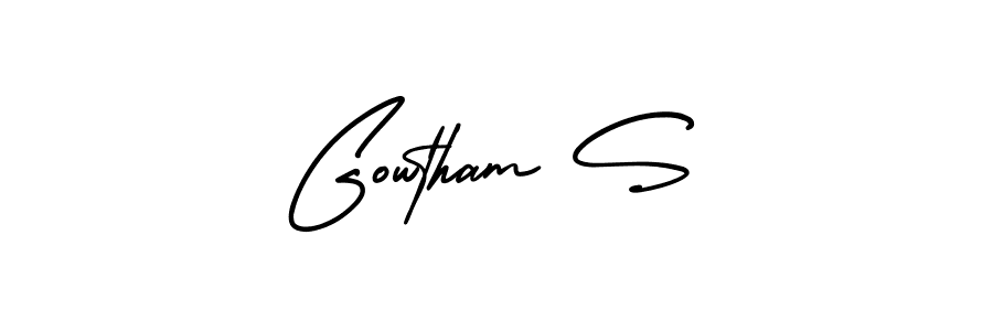 Similarly AmerikaSignatureDemo-Regular is the best handwritten signature design. Signature creator online .You can use it as an online autograph creator for name Gowtham S. Gowtham S signature style 3 images and pictures png