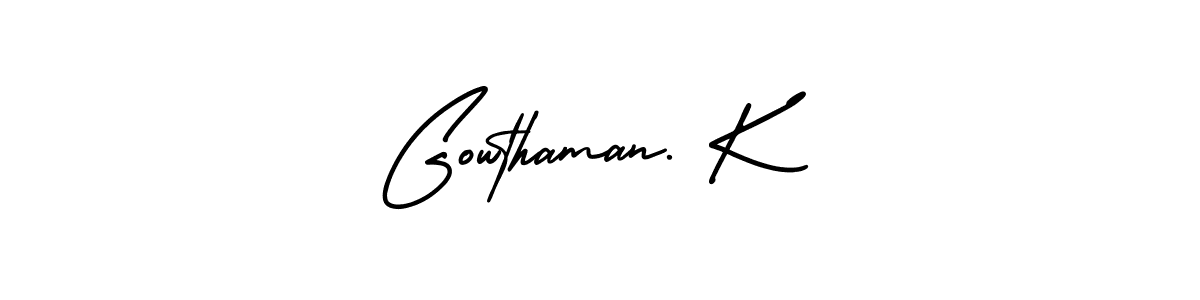 Best and Professional Signature Style for Gowthaman. K. AmerikaSignatureDemo-Regular Best Signature Style Collection. Gowthaman. K signature style 3 images and pictures png