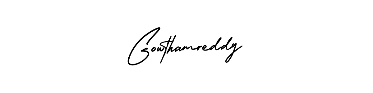 Best and Professional Signature Style for Gowthamreddy. AmerikaSignatureDemo-Regular Best Signature Style Collection. Gowthamreddy signature style 3 images and pictures png