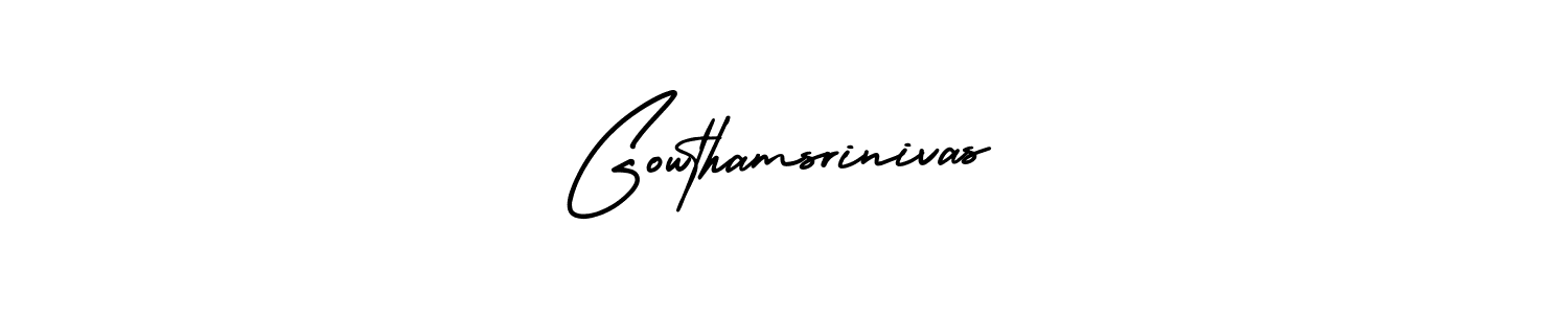 Design your own signature with our free online signature maker. With this signature software, you can create a handwritten (AmerikaSignatureDemo-Regular) signature for name Gowthamsrinivas. Gowthamsrinivas signature style 3 images and pictures png