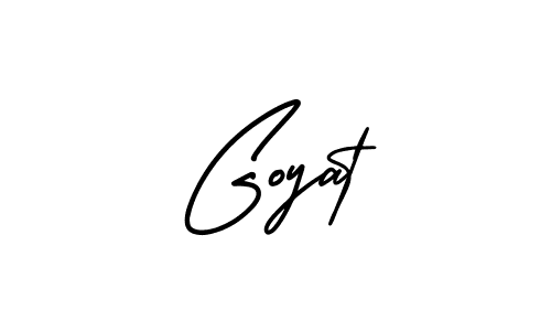 It looks lik you need a new signature style for name Goyat. Design unique handwritten (AmerikaSignatureDemo-Regular) signature with our free signature maker in just a few clicks. Goyat signature style 3 images and pictures png