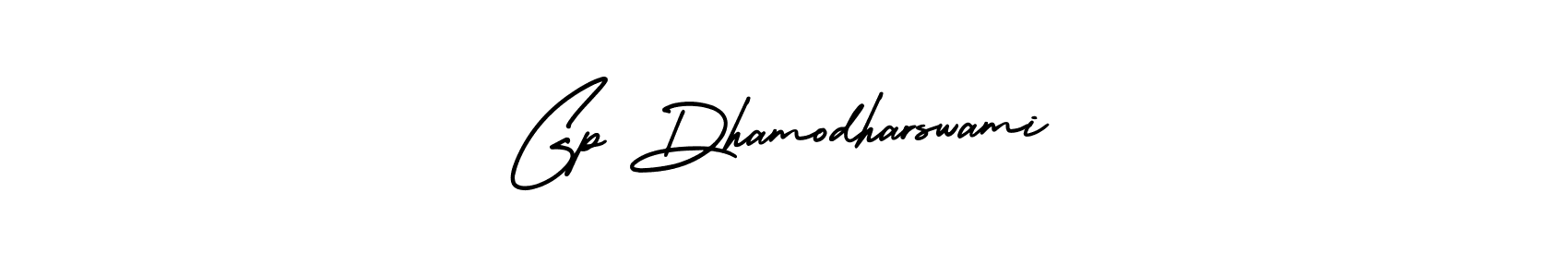 How to make Gp Dhamodharswami name signature. Use AmerikaSignatureDemo-Regular style for creating short signs online. This is the latest handwritten sign. Gp Dhamodharswami signature style 3 images and pictures png