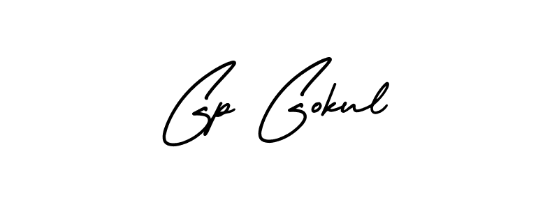 Best and Professional Signature Style for Gp Gokul. AmerikaSignatureDemo-Regular Best Signature Style Collection. Gp Gokul signature style 3 images and pictures png