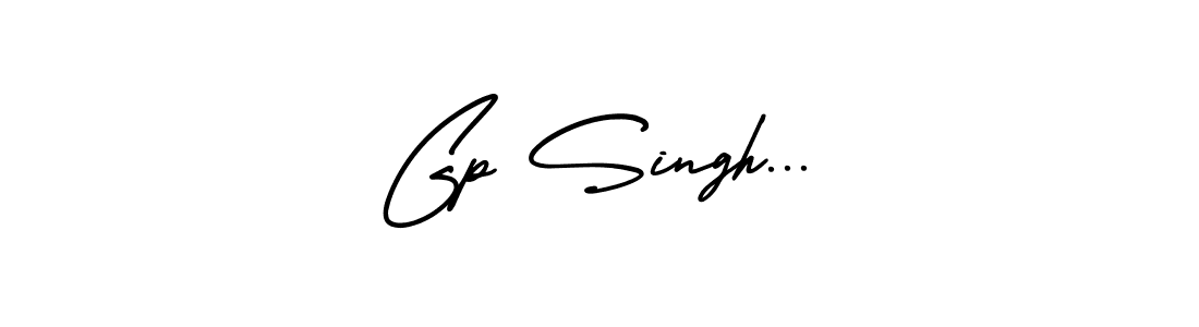 The best way (AmerikaSignatureDemo-Regular) to make a short signature is to pick only two or three words in your name. The name Gp Singh... include a total of six letters. For converting this name. Gp Singh... signature style 3 images and pictures png