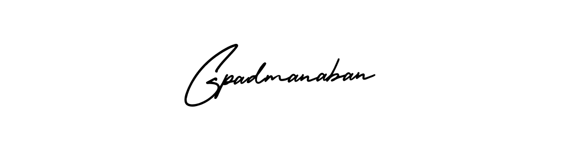 Use a signature maker to create a handwritten signature online. With this signature software, you can design (AmerikaSignatureDemo-Regular) your own signature for name Gpadmanaban. Gpadmanaban signature style 3 images and pictures png