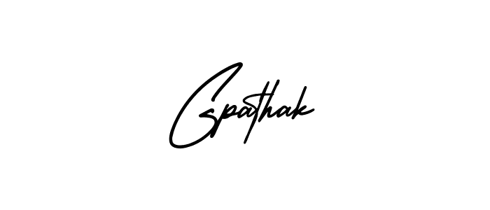 Gpathak stylish signature style. Best Handwritten Sign (AmerikaSignatureDemo-Regular) for my name. Handwritten Signature Collection Ideas for my name Gpathak. Gpathak signature style 3 images and pictures png