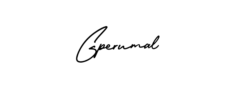 Create a beautiful signature design for name Gperumal. With this signature (AmerikaSignatureDemo-Regular) fonts, you can make a handwritten signature for free. Gperumal signature style 3 images and pictures png