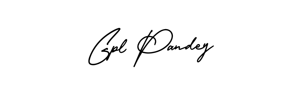 Use a signature maker to create a handwritten signature online. With this signature software, you can design (AmerikaSignatureDemo-Regular) your own signature for name Gpl Pandey. Gpl Pandey signature style 3 images and pictures png