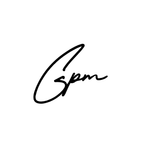 Use a signature maker to create a handwritten signature online. With this signature software, you can design (AmerikaSignatureDemo-Regular) your own signature for name Gpm. Gpm signature style 3 images and pictures png