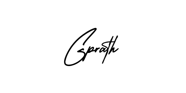 Use a signature maker to create a handwritten signature online. With this signature software, you can design (AmerikaSignatureDemo-Regular) your own signature for name Gprath. Gprath signature style 3 images and pictures png