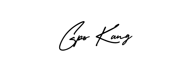 How to make Gps Kang name signature. Use AmerikaSignatureDemo-Regular style for creating short signs online. This is the latest handwritten sign. Gps Kang signature style 3 images and pictures png