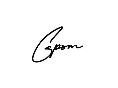 How to make Gpsm signature? AmerikaSignatureDemo-Regular is a professional autograph style. Create handwritten signature for Gpsm name. Gpsm signature style 3 images and pictures png