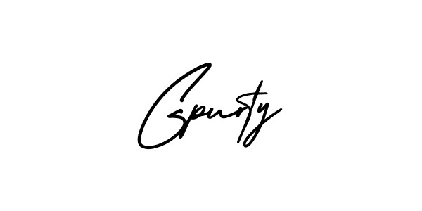 Gpurty stylish signature style. Best Handwritten Sign (AmerikaSignatureDemo-Regular) for my name. Handwritten Signature Collection Ideas for my name Gpurty. Gpurty signature style 3 images and pictures png