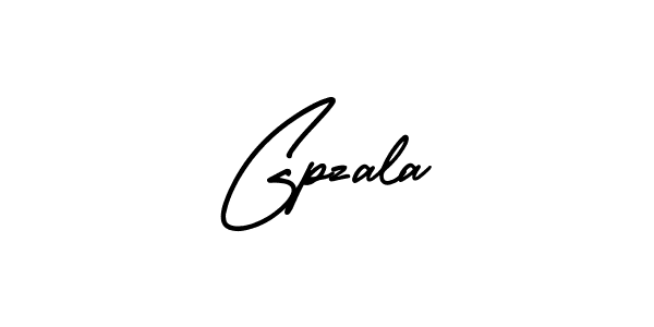 Design your own signature with our free online signature maker. With this signature software, you can create a handwritten (AmerikaSignatureDemo-Regular) signature for name Gpzala. Gpzala signature style 3 images and pictures png