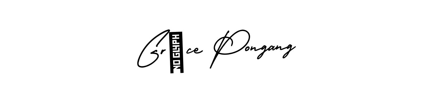 Also we have Grâce Pongang name is the best signature style. Create professional handwritten signature collection using AmerikaSignatureDemo-Regular autograph style. Grâce Pongang signature style 3 images and pictures png