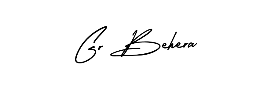 AmerikaSignatureDemo-Regular is a professional signature style that is perfect for those who want to add a touch of class to their signature. It is also a great choice for those who want to make their signature more unique. Get Gr Behera name to fancy signature for free. Gr Behera signature style 3 images and pictures png