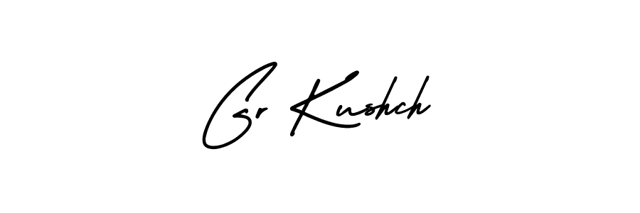 Use a signature maker to create a handwritten signature online. With this signature software, you can design (AmerikaSignatureDemo-Regular) your own signature for name Gr Kushch. Gr Kushch signature style 3 images and pictures png