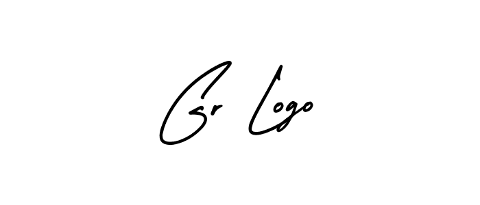 This is the best signature style for the Gr Logo name. Also you like these signature font (AmerikaSignatureDemo-Regular). Mix name signature. Gr Logo signature style 3 images and pictures png