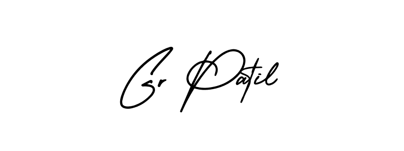 Gr Patil stylish signature style. Best Handwritten Sign (AmerikaSignatureDemo-Regular) for my name. Handwritten Signature Collection Ideas for my name Gr Patil. Gr Patil signature style 3 images and pictures png