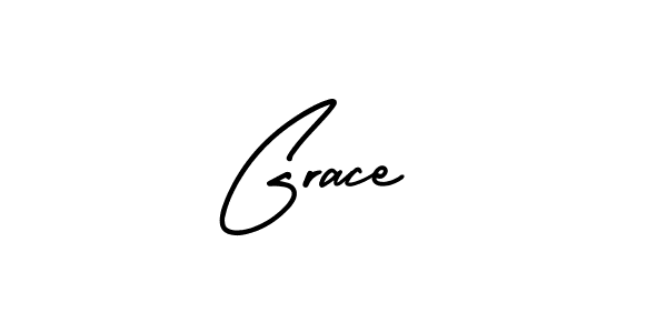The best way (AmerikaSignatureDemo-Regular) to make a short signature is to pick only two or three words in your name. The name Grace  include a total of six letters. For converting this name. Grace  signature style 3 images and pictures png