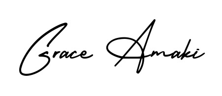 Make your name Grace Amaki memorable on every contract using AmerikaSignatureDemo-Regular autograph style. Instant transparent background export available. Grace Amaki signature style 3 images and pictures png