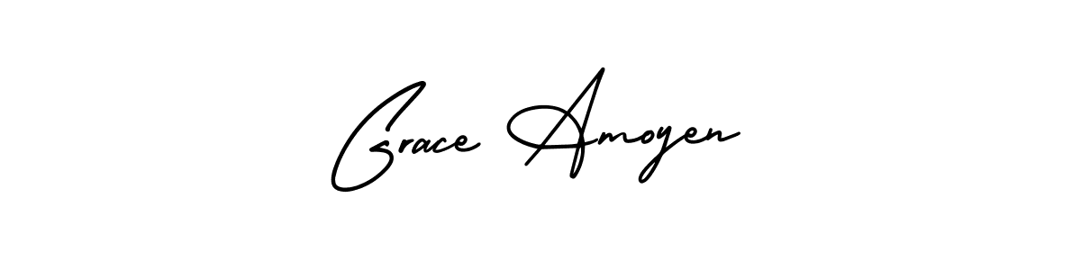 if you are searching for the best signature style for your name Grace Amoyen. so please give up your signature search. here we have designed multiple signature styles  using AmerikaSignatureDemo-Regular. Grace Amoyen signature style 3 images and pictures png