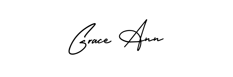 AmerikaSignatureDemo-Regular is a professional signature style that is perfect for those who want to add a touch of class to their signature. It is also a great choice for those who want to make their signature more unique. Get Grace Ann name to fancy signature for free. Grace Ann signature style 3 images and pictures png