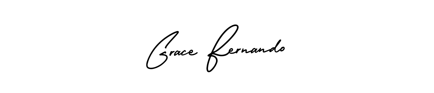 AmerikaSignatureDemo-Regular is a professional signature style that is perfect for those who want to add a touch of class to their signature. It is also a great choice for those who want to make their signature more unique. Get Grace Fernando name to fancy signature for free. Grace Fernando signature style 3 images and pictures png