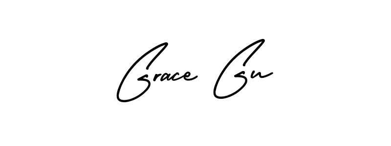 Design your own signature with our free online signature maker. With this signature software, you can create a handwritten (AmerikaSignatureDemo-Regular) signature for name Grace Gu. Grace Gu signature style 3 images and pictures png