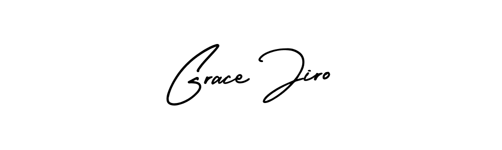 Grace Jiro stylish signature style. Best Handwritten Sign (AmerikaSignatureDemo-Regular) for my name. Handwritten Signature Collection Ideas for my name Grace Jiro. Grace Jiro signature style 3 images and pictures png