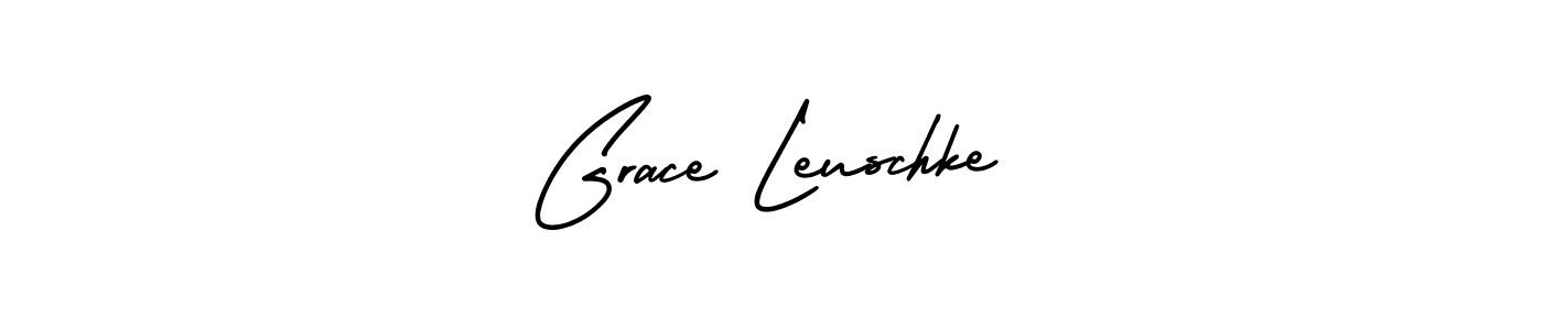 This is the best signature style for the Grace Leuschke name. Also you like these signature font (AmerikaSignatureDemo-Regular). Mix name signature. Grace Leuschke signature style 3 images and pictures png