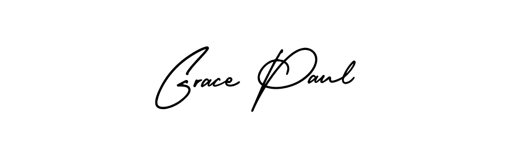 Use a signature maker to create a handwritten signature online. With this signature software, you can design (AmerikaSignatureDemo-Regular) your own signature for name Grace Paul. Grace Paul signature style 3 images and pictures png