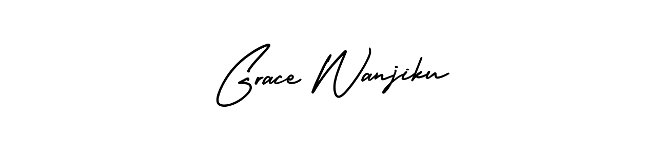 Check out images of Autograph of Grace Wanjiku name. Actor Grace Wanjiku Signature Style. AmerikaSignatureDemo-Regular is a professional sign style online. Grace Wanjiku signature style 3 images and pictures png