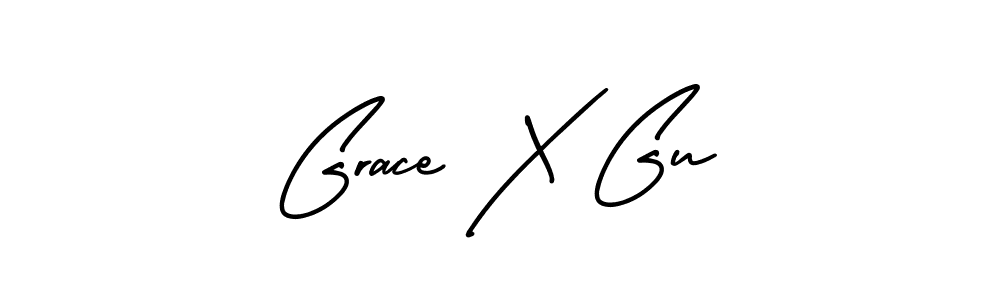 Create a beautiful signature design for name Grace X Gu. With this signature (AmerikaSignatureDemo-Regular) fonts, you can make a handwritten signature for free. Grace X Gu signature style 3 images and pictures png