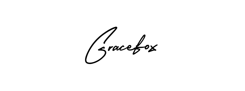 You should practise on your own different ways (AmerikaSignatureDemo-Regular) to write your name (Gracefox) in signature. don't let someone else do it for you. Gracefox signature style 3 images and pictures png