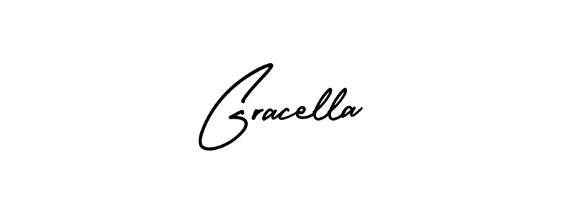 Use a signature maker to create a handwritten signature online. With this signature software, you can design (AmerikaSignatureDemo-Regular) your own signature for name Gracella. Gracella signature style 3 images and pictures png