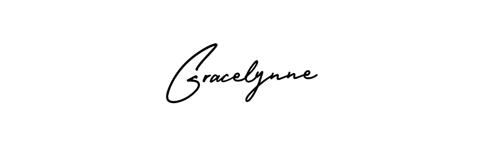 Gracelynne stylish signature style. Best Handwritten Sign (AmerikaSignatureDemo-Regular) for my name. Handwritten Signature Collection Ideas for my name Gracelynne. Gracelynne signature style 3 images and pictures png