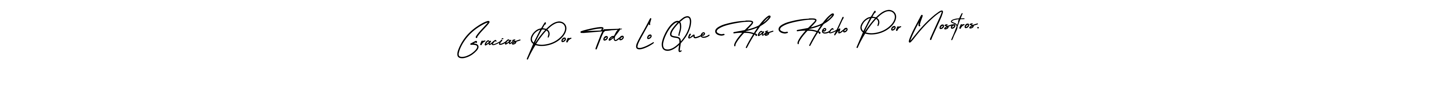 Also You can easily find your signature by using the search form. We will create Gracias Por Todo Lo Que Has Hecho Por Nosotros. name handwritten signature images for you free of cost using AmerikaSignatureDemo-Regular sign style. Gracias Por Todo Lo Que Has Hecho Por Nosotros. signature style 3 images and pictures png