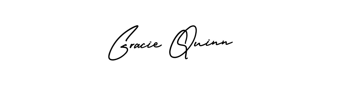 How to make Gracie Quinn name signature. Use AmerikaSignatureDemo-Regular style for creating short signs online. This is the latest handwritten sign. Gracie Quinn signature style 3 images and pictures png