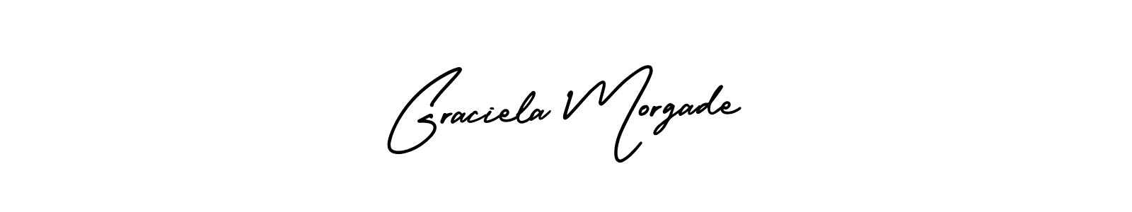 Make a short Graciela Morgade signature style. Manage your documents anywhere anytime using AmerikaSignatureDemo-Regular. Create and add eSignatures, submit forms, share and send files easily. Graciela Morgade signature style 3 images and pictures png