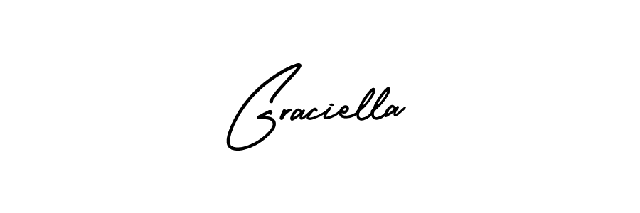 Use a signature maker to create a handwritten signature online. With this signature software, you can design (AmerikaSignatureDemo-Regular) your own signature for name Graciella. Graciella signature style 3 images and pictures png