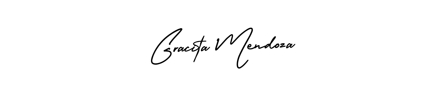 Make a short Gracita Mendoza signature style. Manage your documents anywhere anytime using AmerikaSignatureDemo-Regular. Create and add eSignatures, submit forms, share and send files easily. Gracita Mendoza signature style 3 images and pictures png