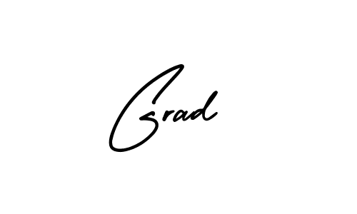 Grad  stylish signature style. Best Handwritten Sign (AmerikaSignatureDemo-Regular) for my name. Handwritten Signature Collection Ideas for my name Grad . Grad  signature style 3 images and pictures png