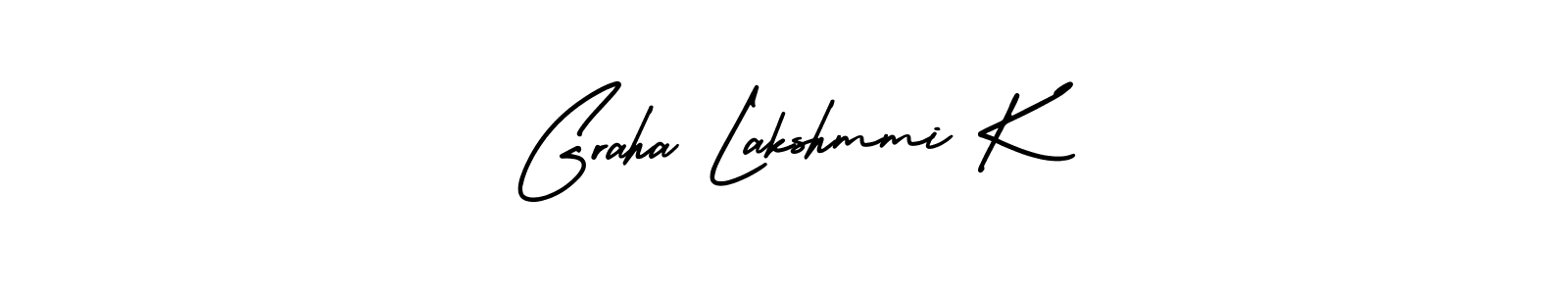 if you are searching for the best signature style for your name Graha Lakshmmi K. so please give up your signature search. here we have designed multiple signature styles  using AmerikaSignatureDemo-Regular. Graha Lakshmmi K signature style 3 images and pictures png