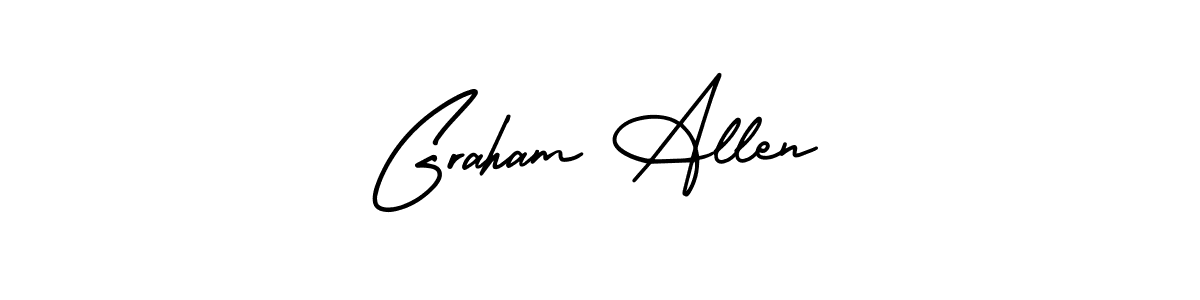 Create a beautiful signature design for name Graham Allen. With this signature (AmerikaSignatureDemo-Regular) fonts, you can make a handwritten signature for free. Graham Allen signature style 3 images and pictures png