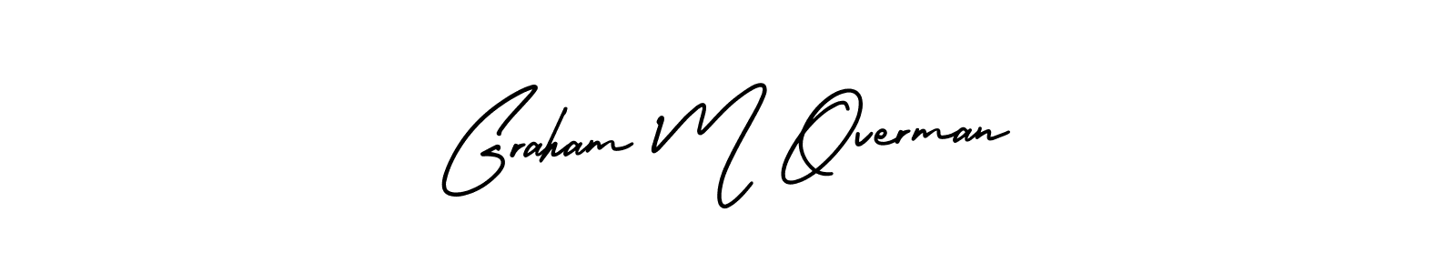 Graham M Overman stylish signature style. Best Handwritten Sign (AmerikaSignatureDemo-Regular) for my name. Handwritten Signature Collection Ideas for my name Graham M Overman. Graham M Overman signature style 3 images and pictures png