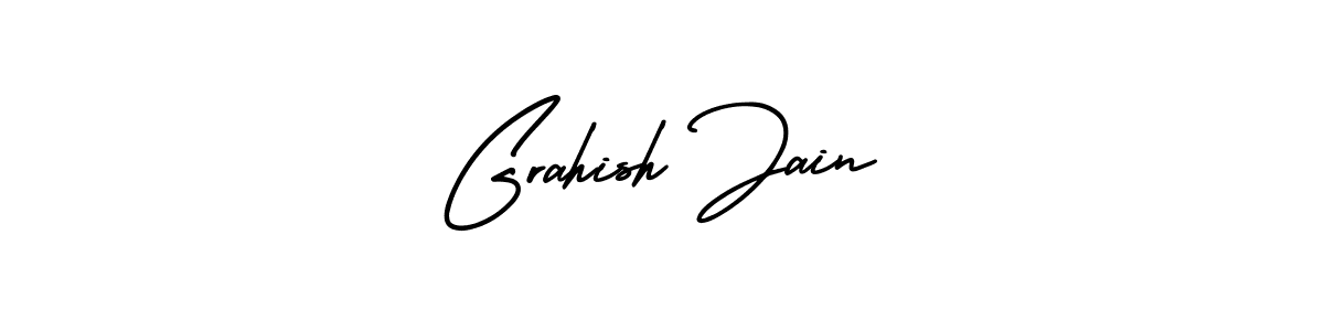 Check out images of Autograph of Grahish Jain name. Actor Grahish Jain Signature Style. AmerikaSignatureDemo-Regular is a professional sign style online. Grahish Jain signature style 3 images and pictures png