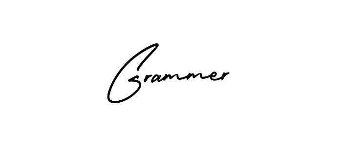 How to make Grammer name signature. Use AmerikaSignatureDemo-Regular style for creating short signs online. This is the latest handwritten sign. Grammer signature style 3 images and pictures png